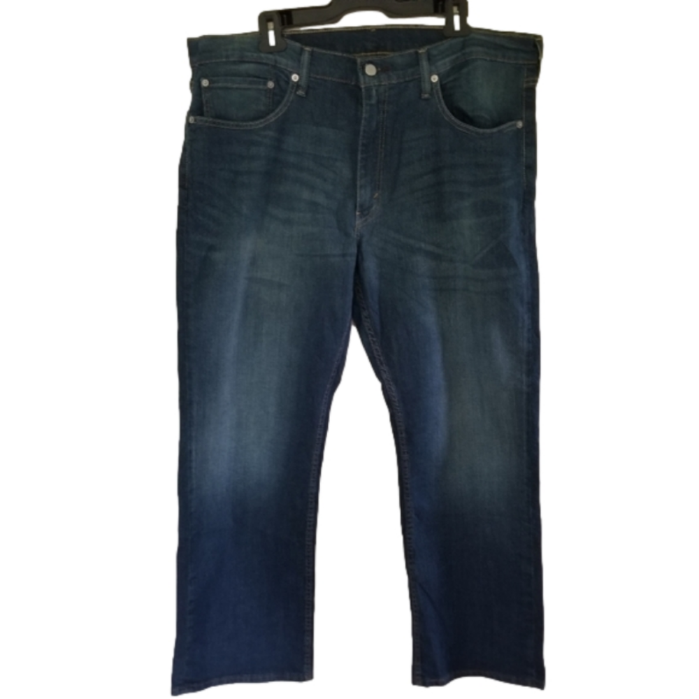 LEVI'S 559 Mid-Rise Bootcut Dark Wash Fade Denim Mens 38× 30 EUC